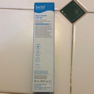 Belif Aqua Bomb Eye Gel New in Box Pump Applicator